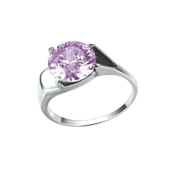 Damenring mit Amethyst 