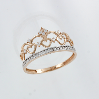 Damen Krone Ring 