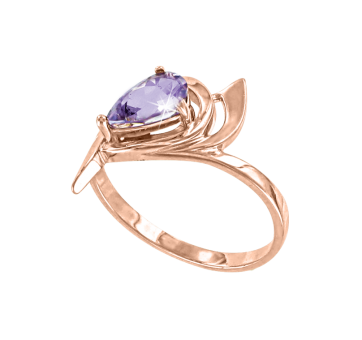 Damenring mit Amethyst 